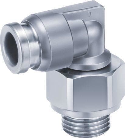 SMC - KQB2L16-G03  RACOR METÁLICO CODO ORIENTABLE Ø16 G 3/8