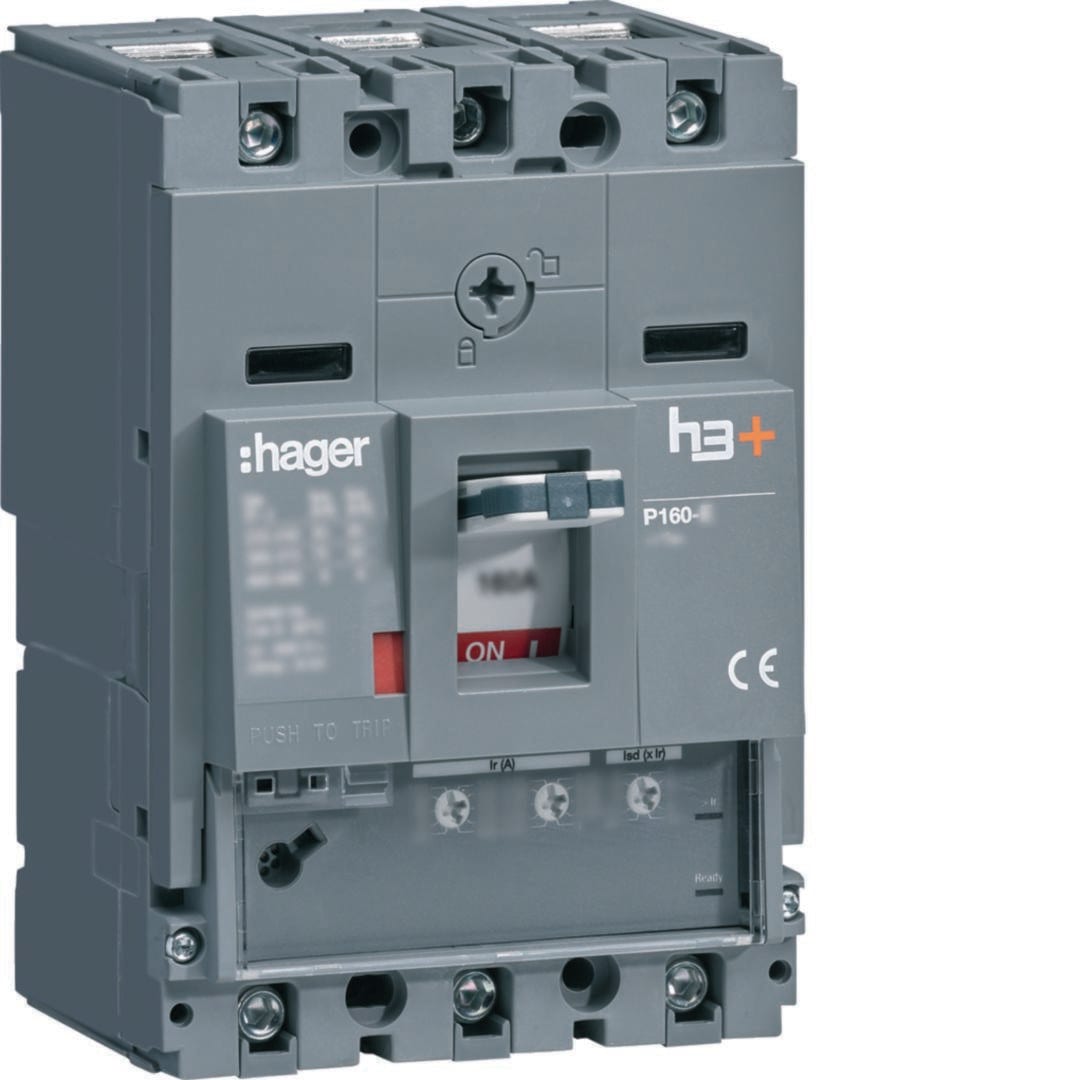 HAGER - Int. aut.h3+ P160, 3P3D,160A, 25kA, LSnI
