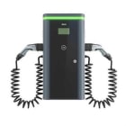 SIMON - Punto de recarga pared Simon NEON 2xcable espiral 4m T2 7,4kW máximo 14,8kW monofásico