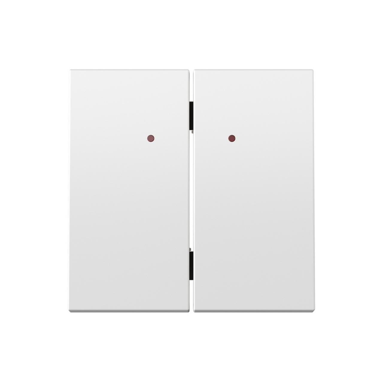 SIMON - Tecla doble Serie 360 36000025-190 para mecanismos con visor blanco