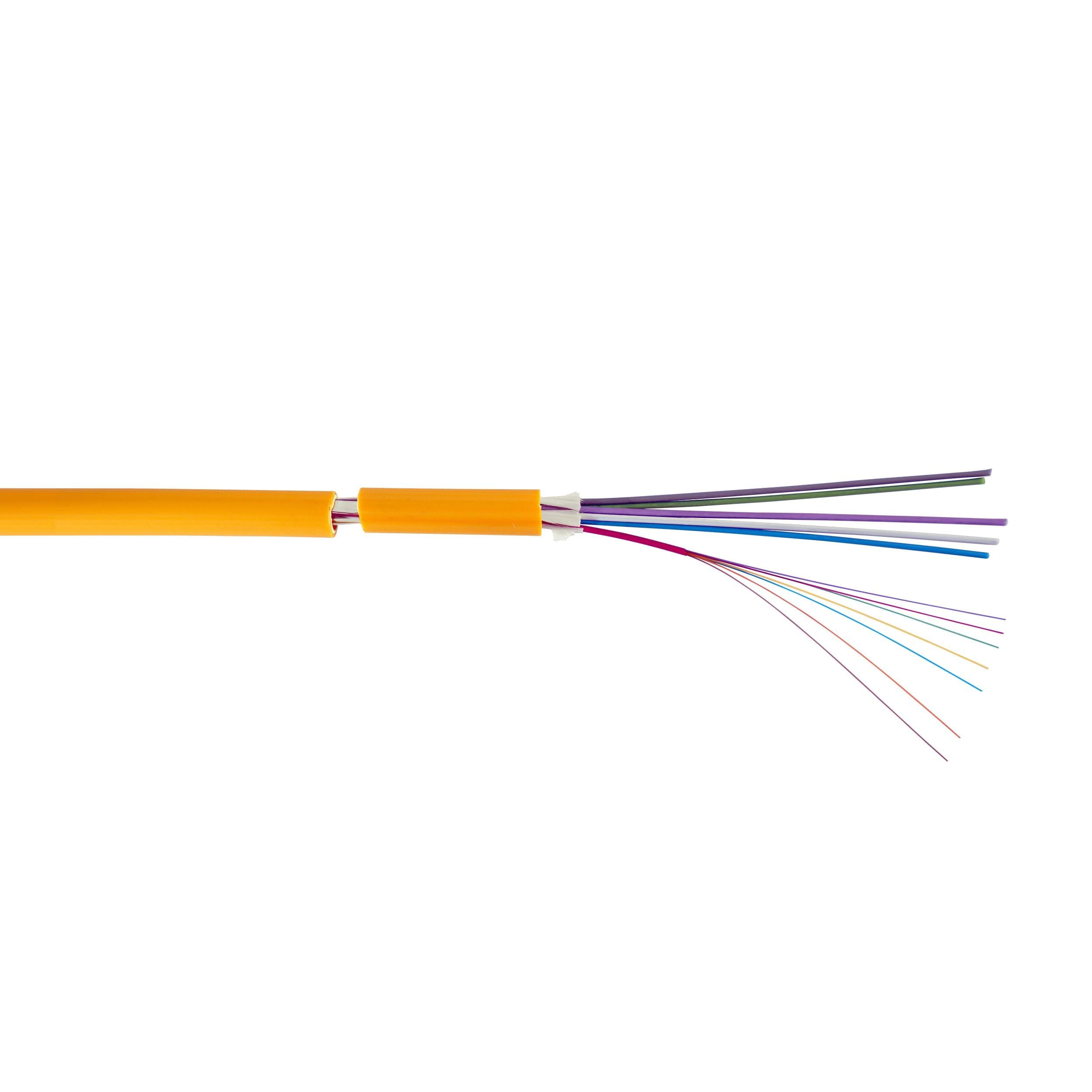 TELEVES - Cable multifibra FK48 monomodo 48 fibras, Euroclase Dca, LSFH resistente a rayos UV, de interior/exterior y con antirroedor