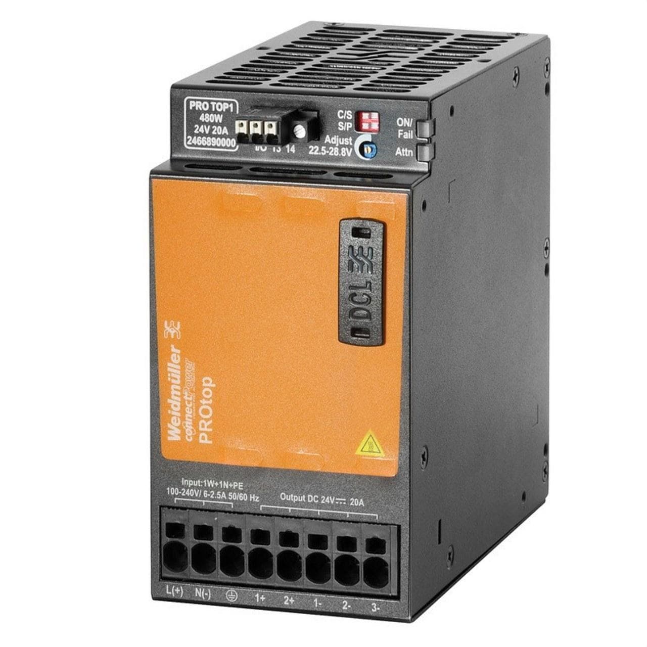 WEIDMULLER - Fuente alimentación PRO TOP1 480W 24V 20A