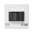 SIMON - Placa SIMON K45 con magnetotérmico bipolar 10A DIN blanco nieve