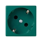 SIMON - Base SIMON K45 schuko con embornamiento rápido y obturador de protección verde