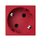 SIMON - Base SIMON K45 schuko con embornamiento rápido y obturador de protección rojo