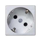 SIMON - Base SIMON K45 schuko con embornamiento rápido y obturador de protección aluminio