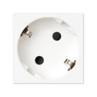 SIMON - Base SIMON K45 schuko con embornamiento rápido y obturador de protección blanco nieve