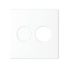 SIMON - Tapa SIMON 82 para toma altavoz blanco nieve