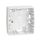 SIMON - Caja superficie SIMON 82 con 1 elemento baja blanco nieve