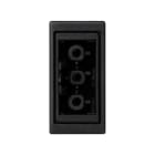 SIMON - Placa SIMON K45 1/2 mecanismo para 1 conector H 3P gris grafito