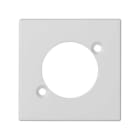 SIMON - Placa SIMON K45 para 1 conector XLR blanco nieve