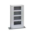 SIMON - Torreta metálica SIMON K45 con 4 módulos para 8 mecanismos K45 aluminio