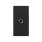 SIMON - Placa SIMON K45 1/2 mecanismo con 1 conector MINIJACK STEREO 3,5mm gris grafito