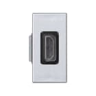 SIMON - Placa SIMON K45 1/2" mecanismo con 1 conector tipo A H-H aluminio
