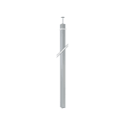 SIMON - Columna SIMON K45 80x80mm 3m con 2 caras cuadradas anodizado