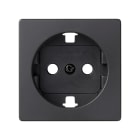 SIMON - Tapa enchufe SIMON 82 2P+TT lateral+seguridad grafito