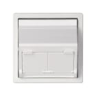 SIMON - Adaptador universal SIMON 82 con 2 conectores blanco