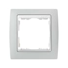 SIMON - Marco SIMON 82 con 1 elemento gris zócalo blanco aluminio