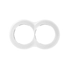 SIMON - Placa SIMON 88 con 2 elementos 100x171mm blanco nieve