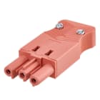 SIMON - Conector rápido aéreo H 3P rojo
