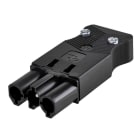 SIMON - Conector rápido aéreo M 3P gris grafito