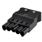 SIMON - Conector rápido aéreo M 5P gris grafito