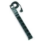 SIMON - Regleta ELECTROBLOCK con 6 bases magnetotérmicas gris