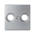 SIMON - Tapa SIMON 82 toma R-TV aluminio