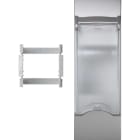 SIMON - Placa SIMON K45 con 3 mecanismos para magnetotérmico diferencial formato DIN aluminio