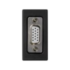 SIMON - Placa SIMON K45 1/2 mecanismo multimedia con 1 conector VGA HD15 H gris grafito