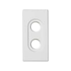 SIMON - Placa SIMON K45 mecanismo para 2 conectores RCA blanco nieve