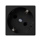 SIMON - Base SIMON K45 schuko con embornamiento por tornillo y piloto gris