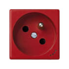 SIMON - Base enchufe SIMON K45 Francesa con embornamiento por tornillo y piloto rojo