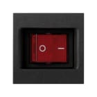 SIMON - Placa SIMON K45 con interruptor luminoso bipolar 16A gris grafito