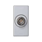 SIMON - Placa SIMON K45 1/2 mecanismo para 1 para conector BNC 75 soldar aluminio