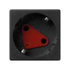 SIMON - Base SIMON K45 schuko con embornamiento rápido y obturador de seguridad gris grafito