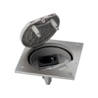 SIMON - Unidad portamecanismo estanca SIMON K45 con base schuko acero inoxidable