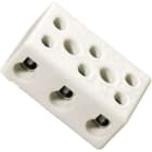 TEKOX - Bloque de conexión 4P 6mm² para altas temperaturas (Cerámicas)