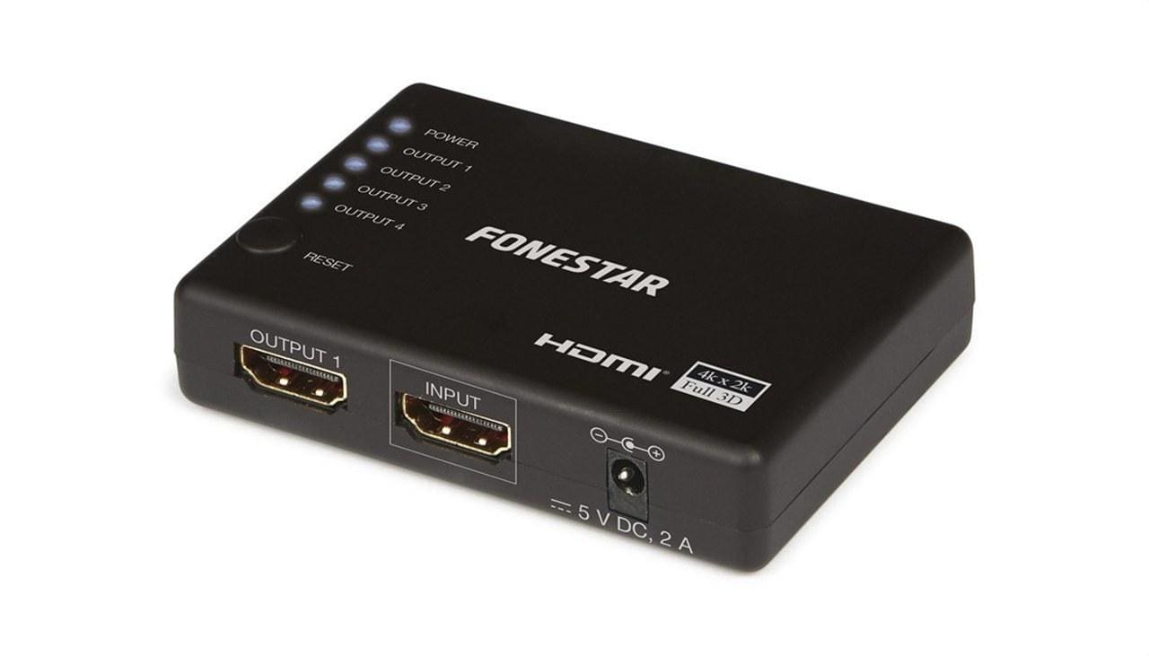 FONESTAR - Distribuidor HDMI 1,4V 1 entrada 4 salida