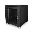 FONESTAR - Armario rack 19" (10 unidades) metálico puerta transparente negro
