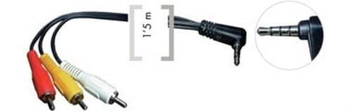 FONESTAR - Conexión RCA video+2 RCA audio Jack 3,5mm