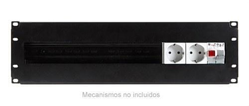 FONESTAR - Panel frontal 3U rack 19" 483x133,5 24 mecanismo