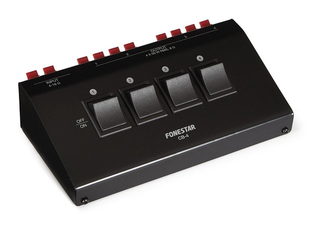 FONESTAR - Selector altavoz estéreo 4 vías