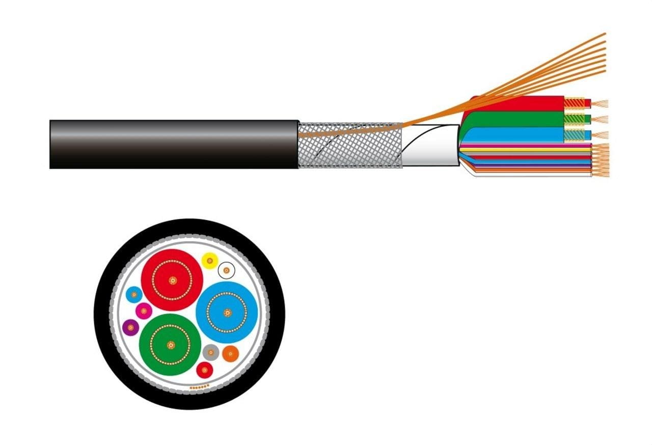 FONESTAR - Cable SVGA 8+3 conductor 8,5mm (rollo 100m)