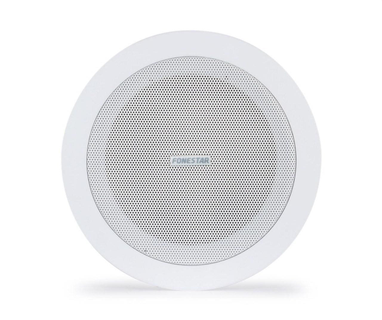 FONESTAR - Altavoz 6" 10W con transformador rejilla blanco