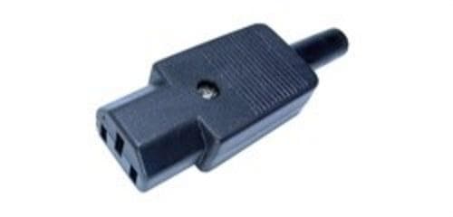 FONESTAR - Conector red para conexión alimentación macho 2 pines+tierra