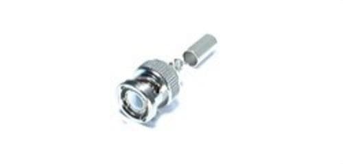 FONESTAR - Conector BNC macho crimp para cable RG59 diámetro 6,4mm