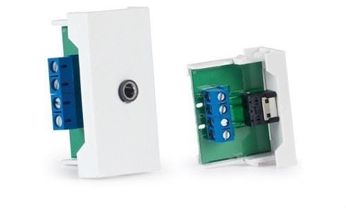 FONESTAR - Conector Jack 3,5mm hembra estéreo 1 / 2 panel conexión