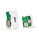 FONESTAR - Conector USB-A hembra 1 / 2 panel conexión