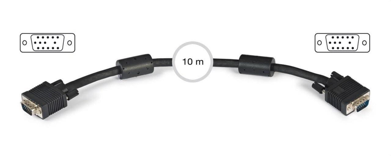 FONESTAR - Conexión VGA D15-D15 macho-hembra 10m